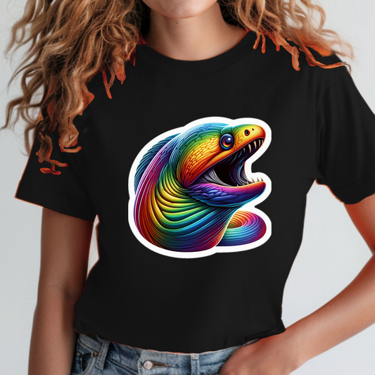 Rainbow Animals T-Shirt Collection: Moray Eel