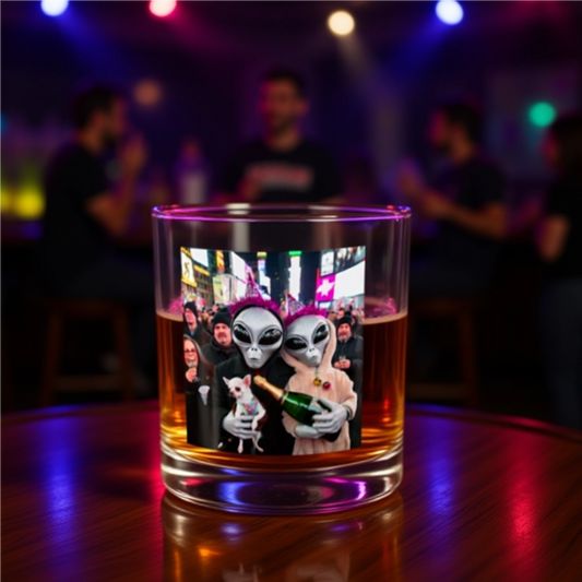 New Year's Eve Rocks Glass