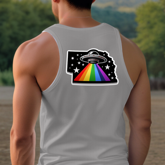 Nebraska Pride Tank Top - Back Print