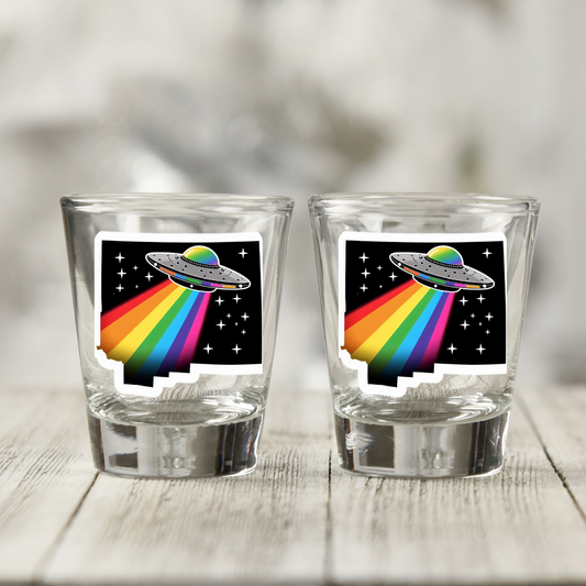 PRIDE New Mexico Shot Glass