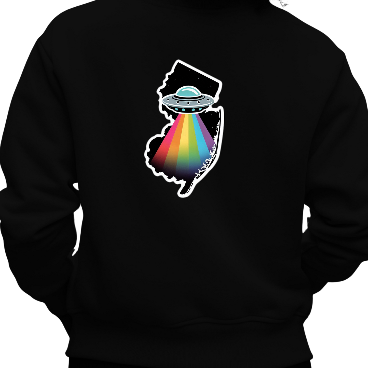 New Jersey PRIDE Sweatshirt On The Back