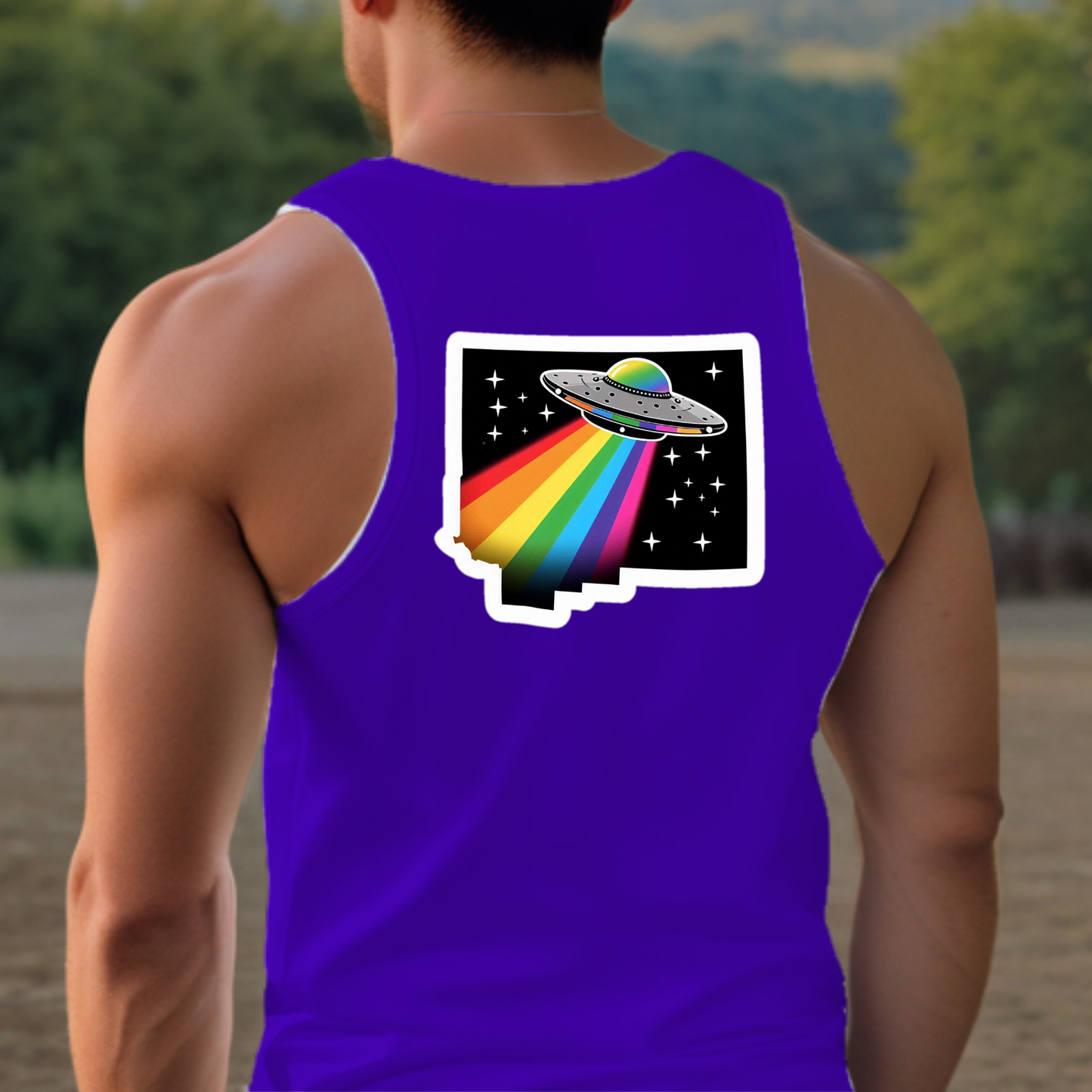 New Mexico Pride Tank Top - Back Print