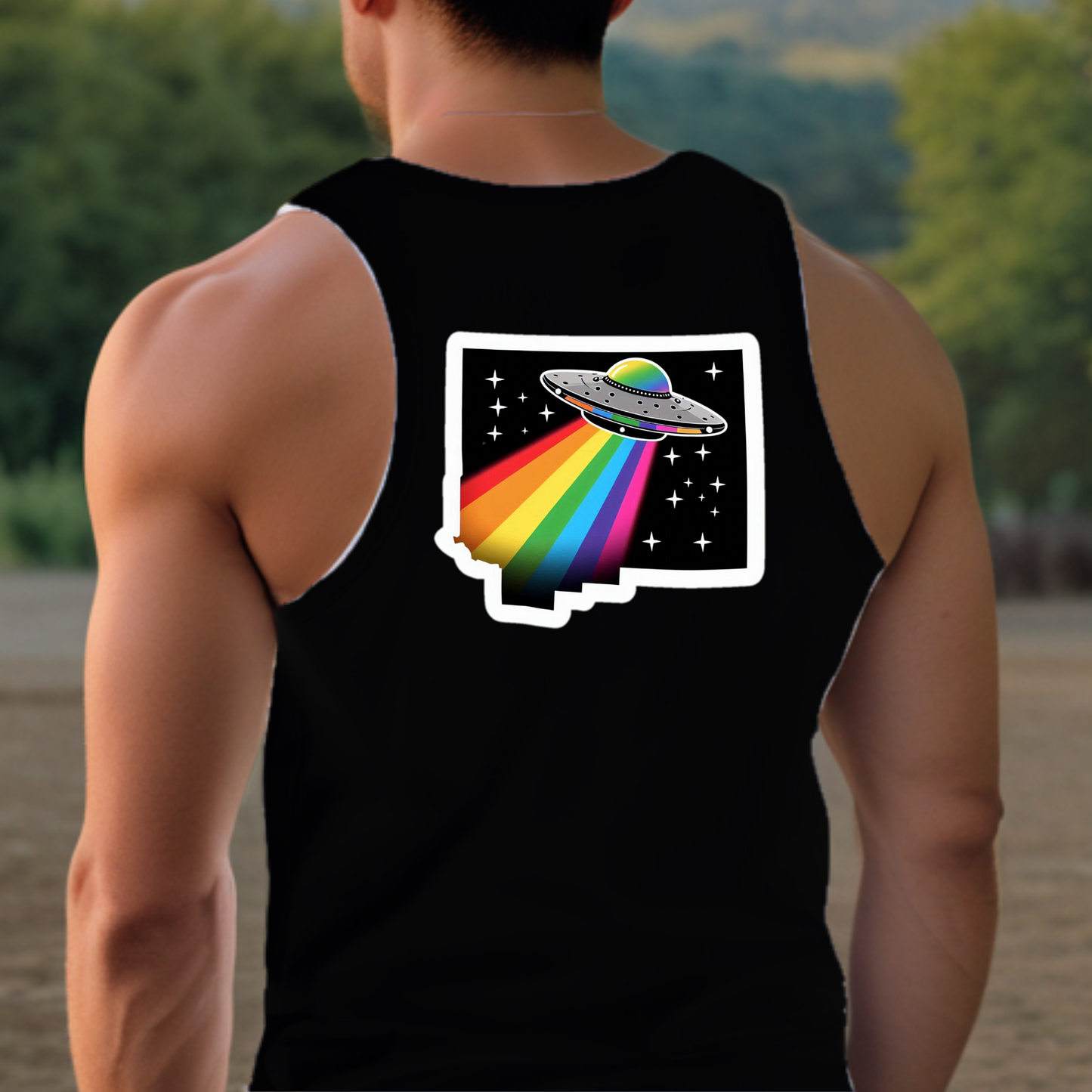 New Mexico Pride Tank Top - Back Print