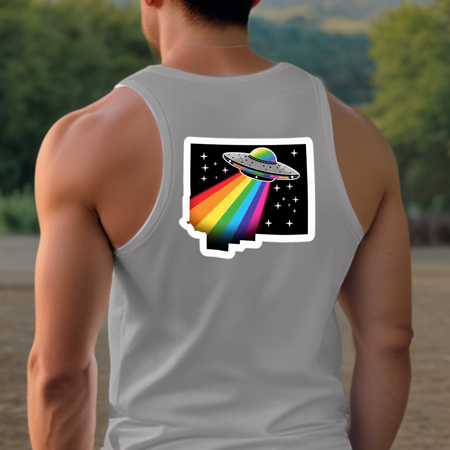 New Mexico Pride Tank Top - Back Print