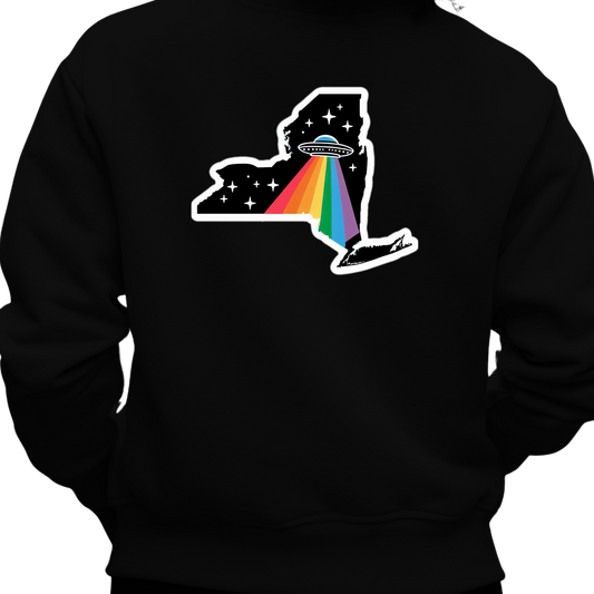 New York PRIDE Sweatshirt On The Back