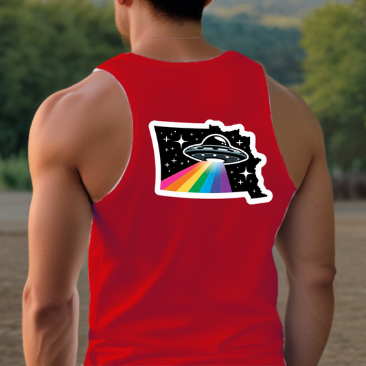 North Dakota Pride Tank Top - Back Print