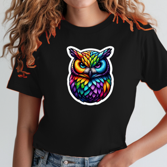 Rainbow Animals T-Shirt Collection: Owl