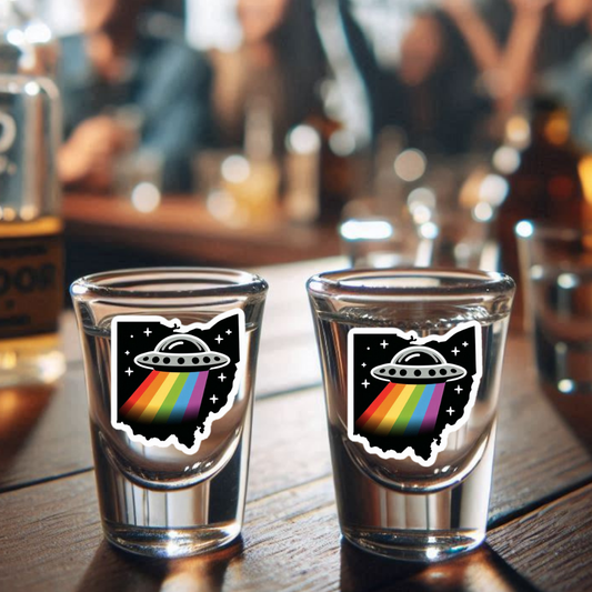 Ohio PRIDE Shot Glass