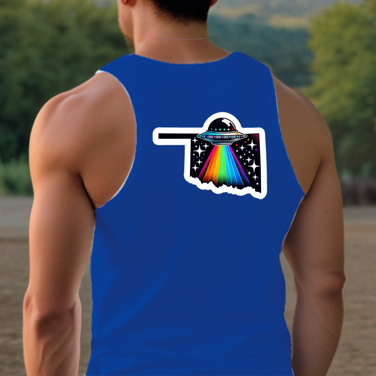 Oklahoma Pride Tank Top - Back Print
