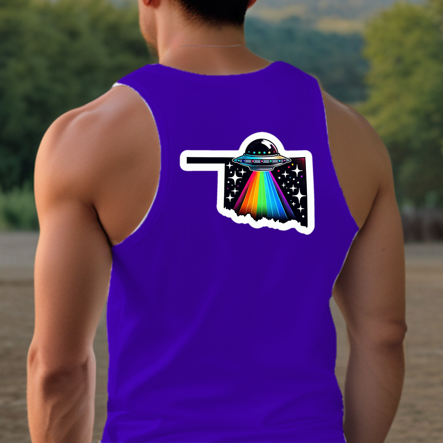 Oklahoma Pride Tank Top - Back Print