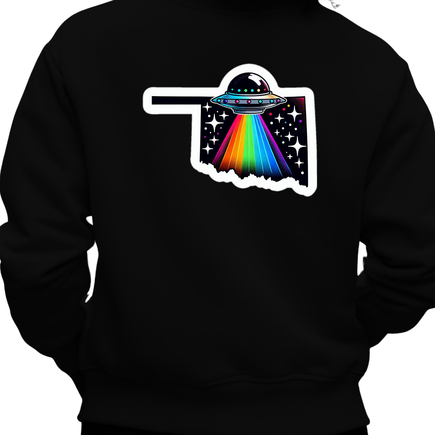 Oklahoma PRIDE Sweatshirt On The Back