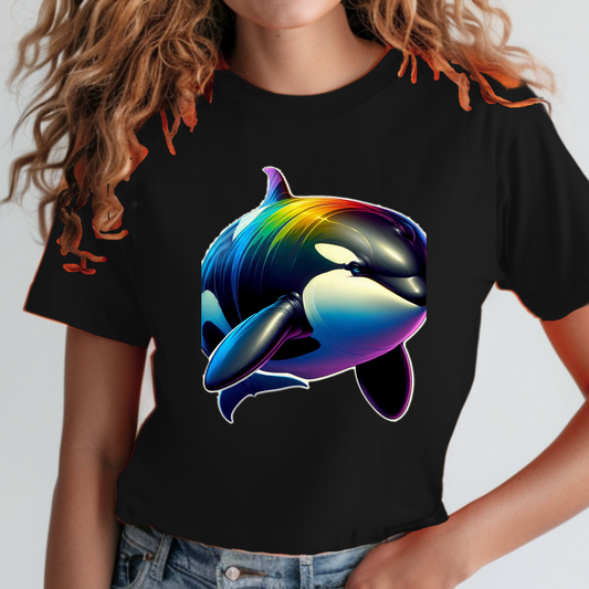 Rainbow Animals T-Shirt Collection: Orca
