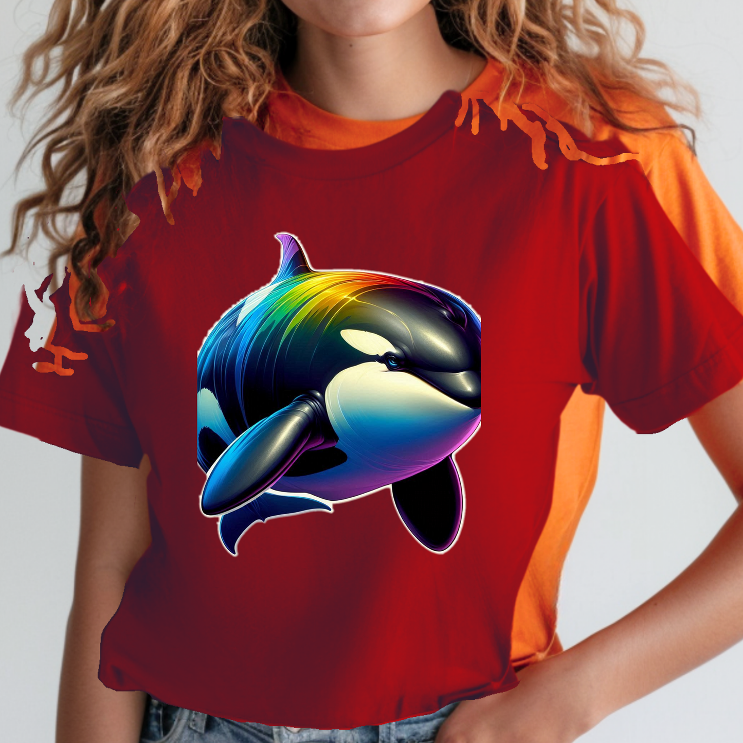 Rainbow Animals T-Shirt Collection: Orca