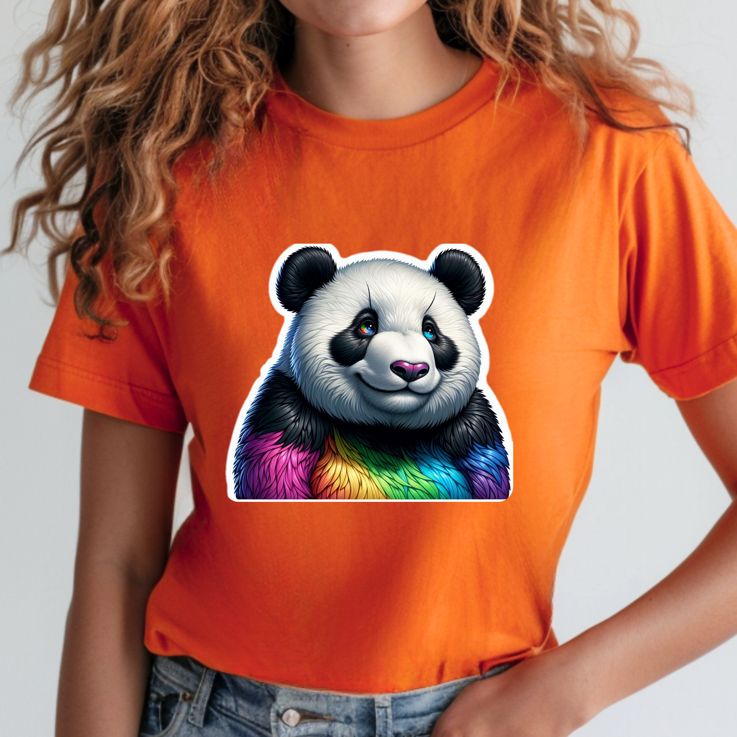 Rainbow Animals T-Shirt Collection: Goofy Panda