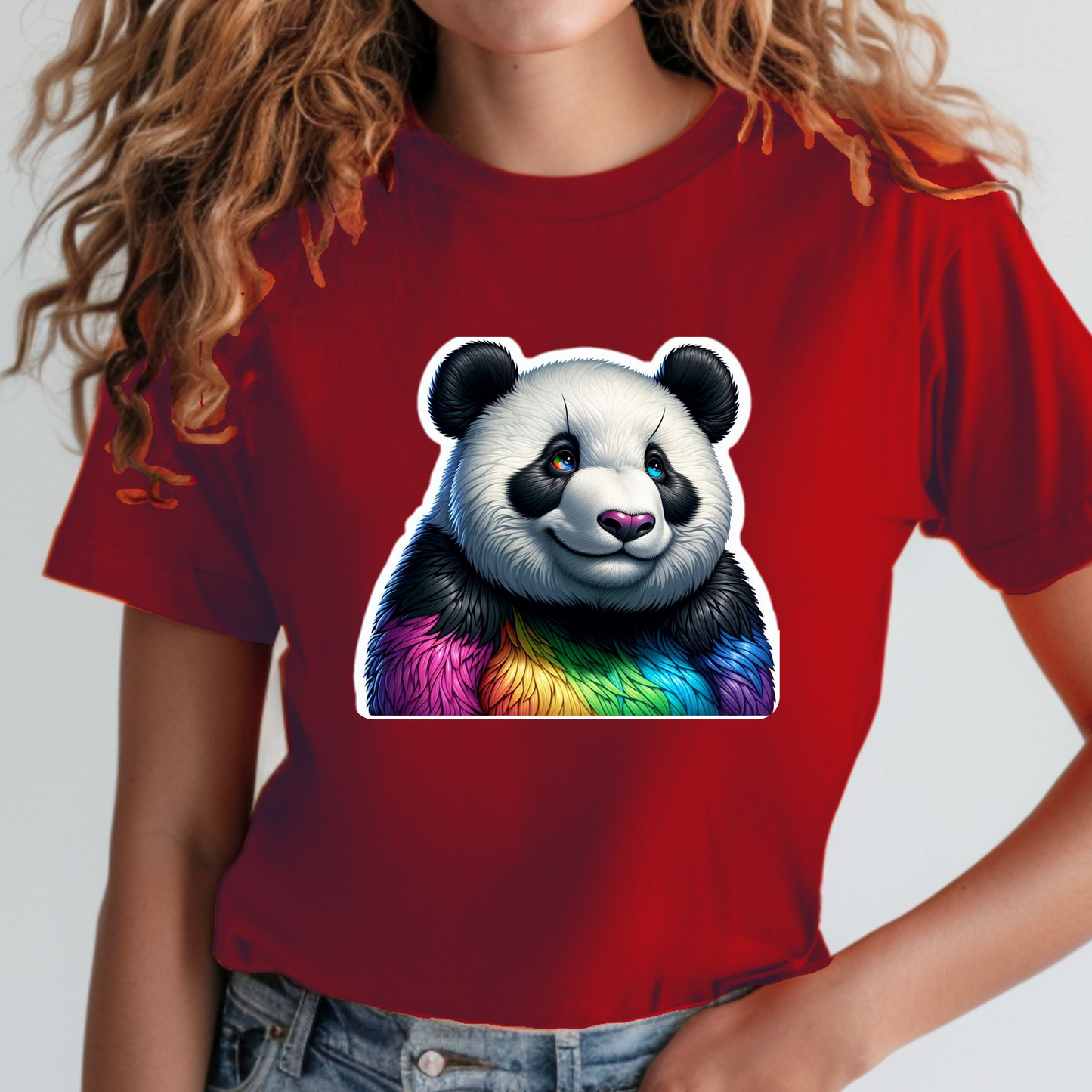 Rainbow Animals T-Shirt Collection: Goofy Panda
