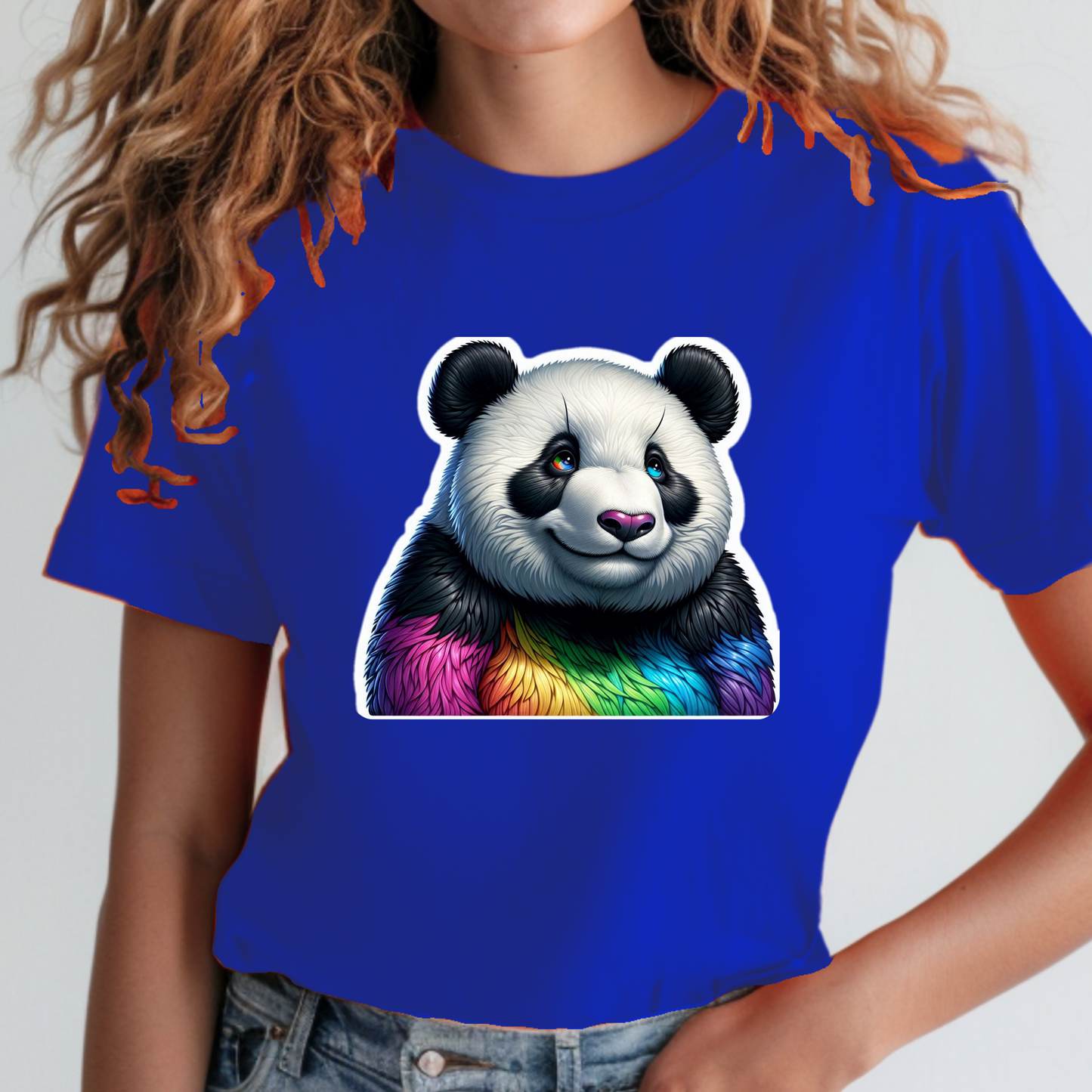 Rainbow Animals T-Shirt Collection: Goofy Panda