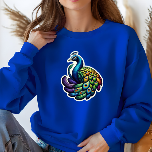 Rainbow Peacock Sweatshirt