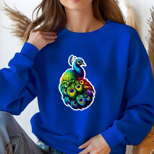 Rainbow Peacock Sweatshirt