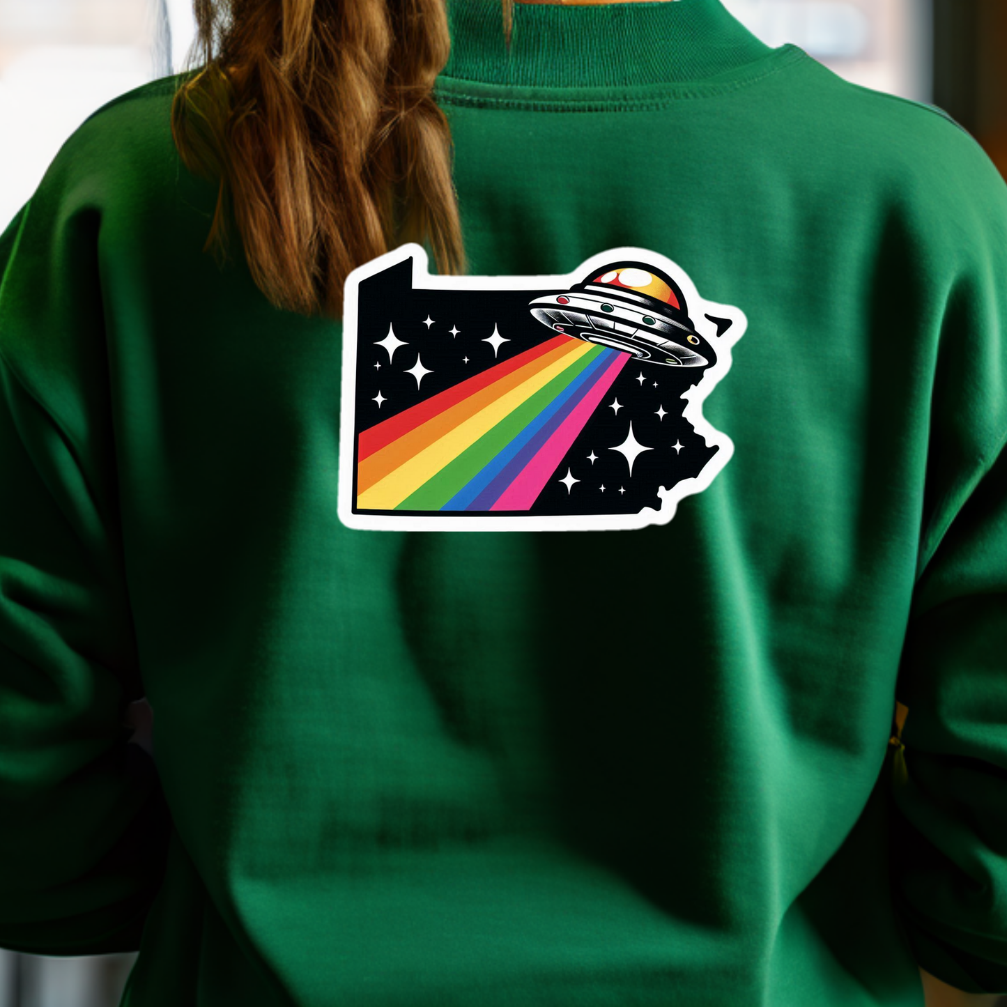 Pennsylvania PRIDE Sweatshirt On The Back