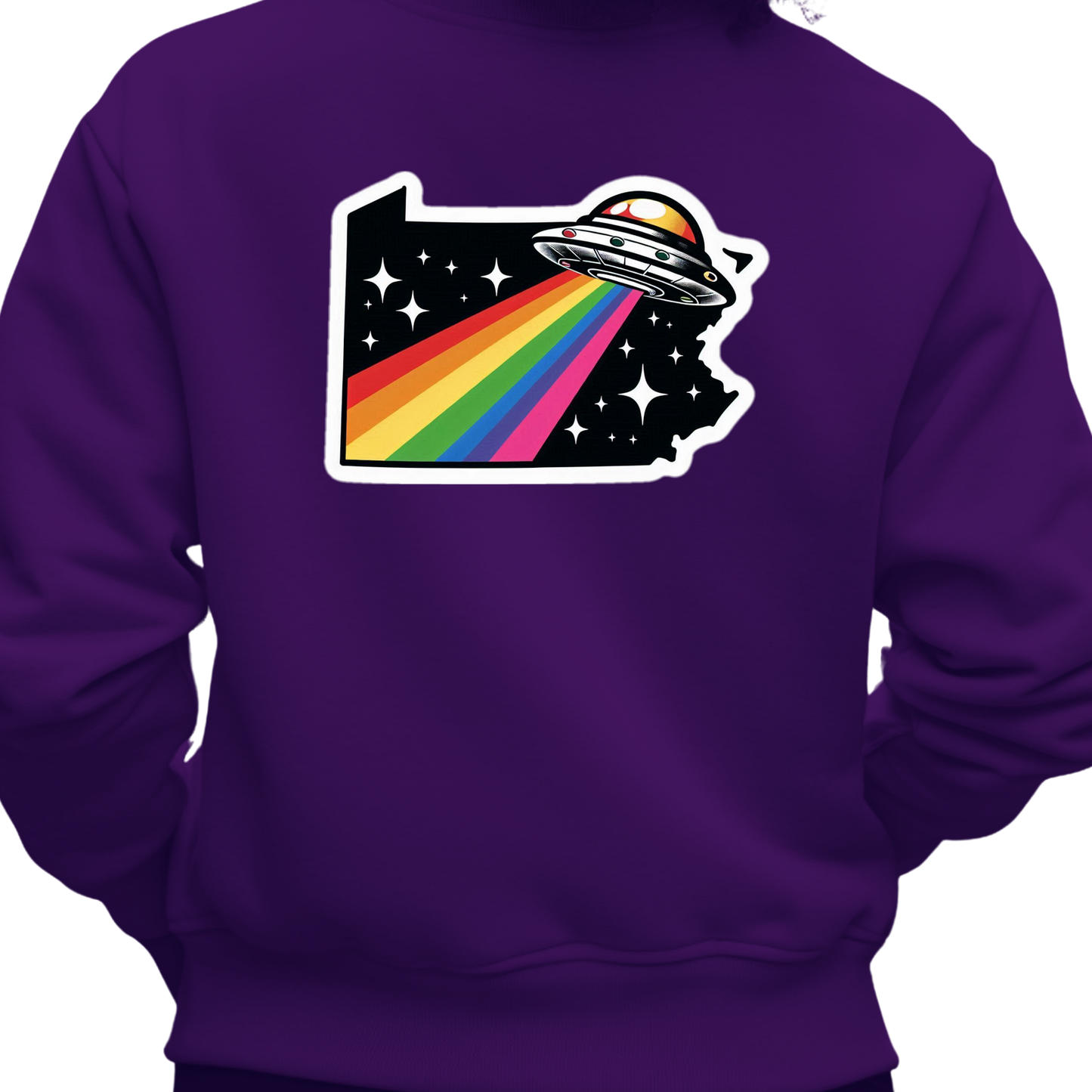 Pennsylvania PRIDE Sweatshirt On The Back