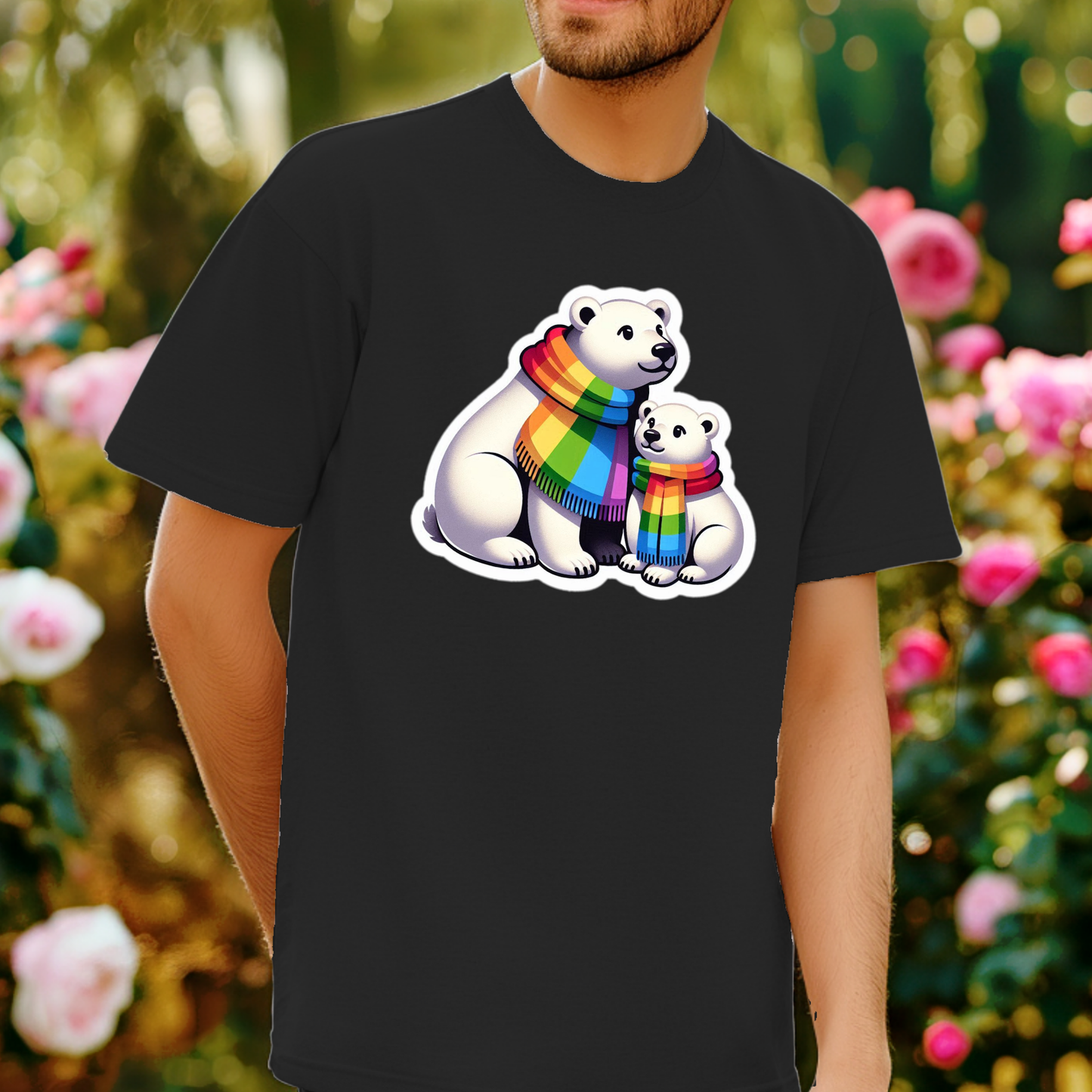 Rainbow Animals T-Shirt Collection: Polar Bears