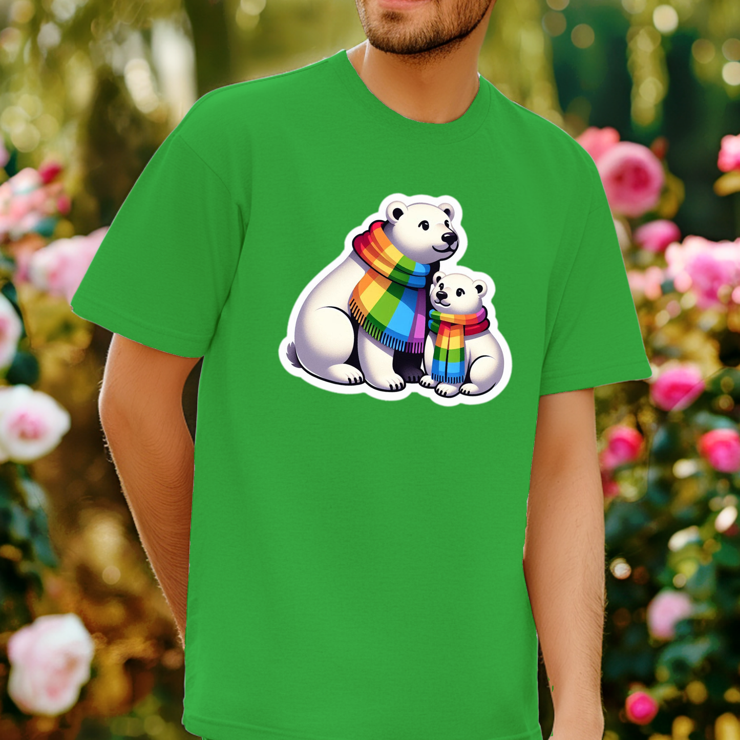 Rainbow Animals T-Shirt Collection: Polar Bears