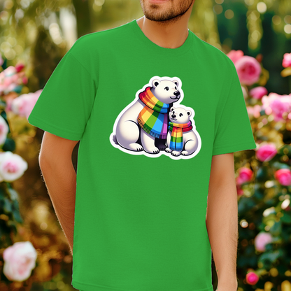 Rainbow Animals T-Shirt Collection: Polar Bears