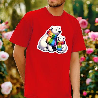 Rainbow Animals T-Shirt Collection: Polar Bears