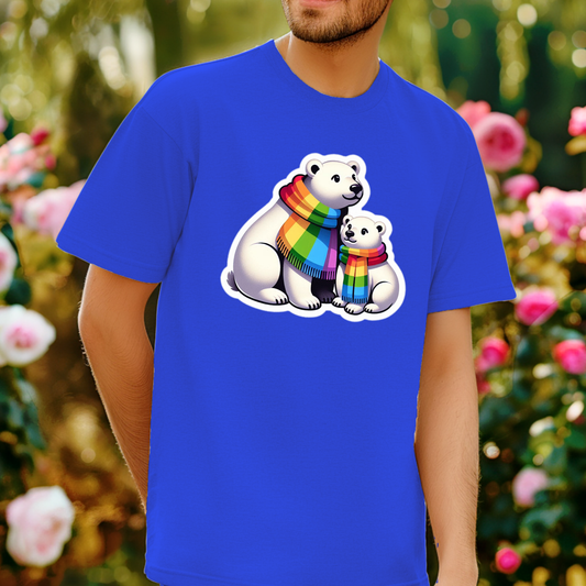 Rainbow Animals T-Shirt Collection: Polar Bears