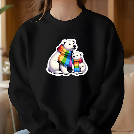 Rainbow Polar Bears Sweatshirt