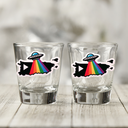 PRIDE Puerto Rico Shot Glasses