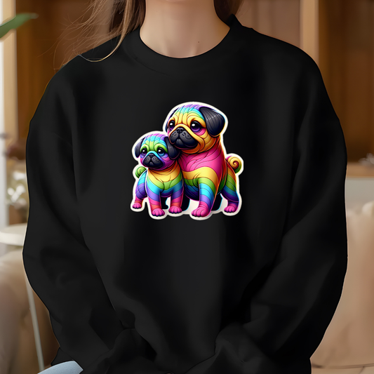 Rainbow Pugs Sweatshirt