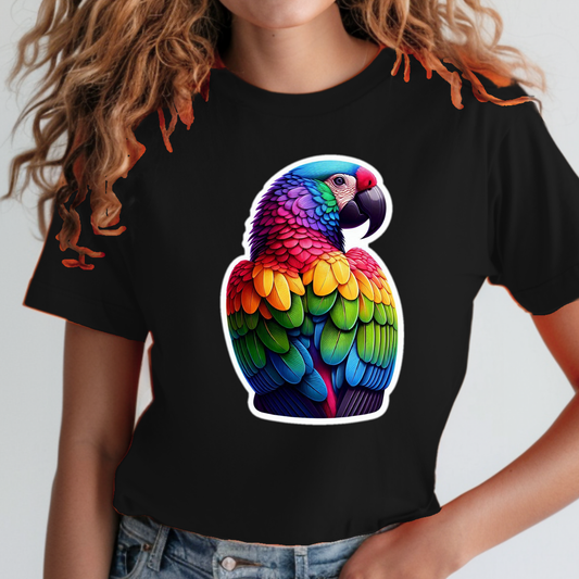 Rainbow Animals T-Shirt Collection: Macaw