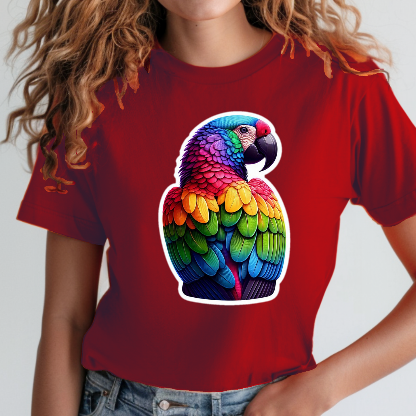 Rainbow Animals T-Shirt Collection: Macaw
