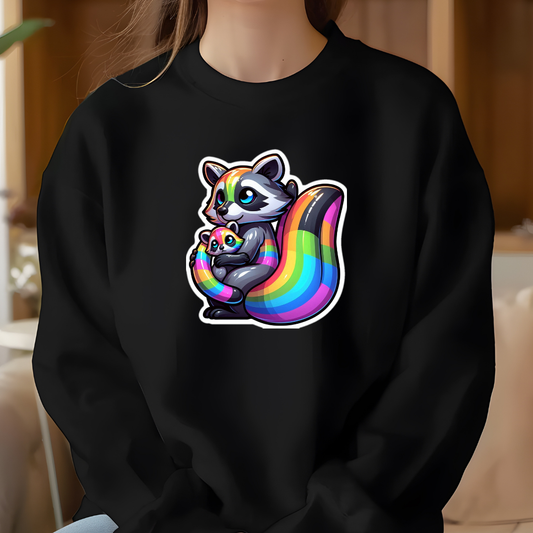 Rainbow Raccoons Sweatshirt