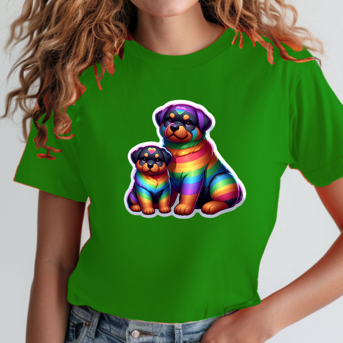 Rainbow Animals T-Shirt Collection: Rottweilers
