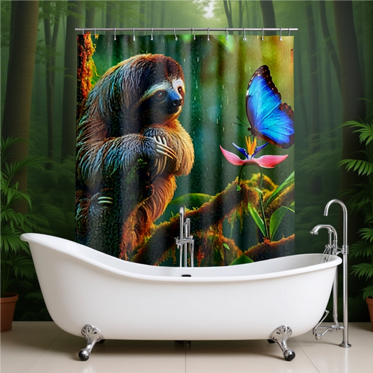 Costa Rican Sloth Shower Curtain