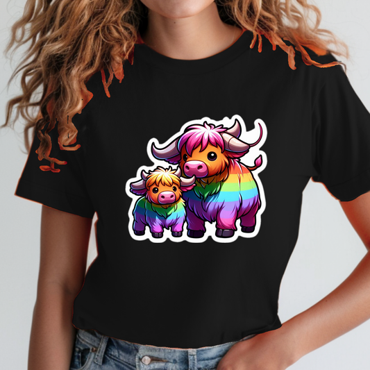 Rainbow Scottish Highlanders Sweatshirt
