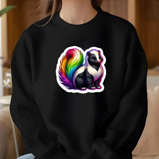 Rainbow Skunk Sweatshirt