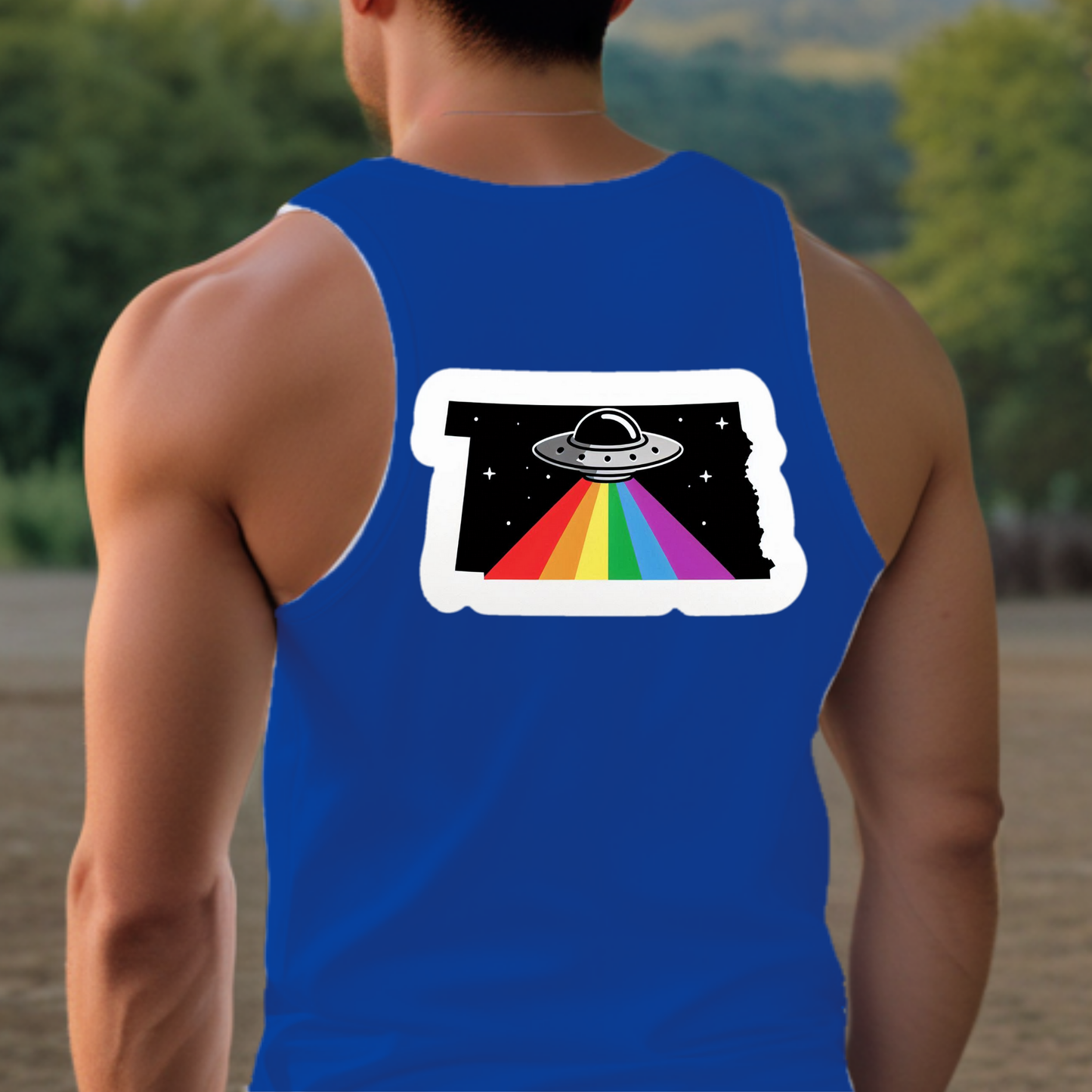 South Dakota Pride Tank Top - Back Print