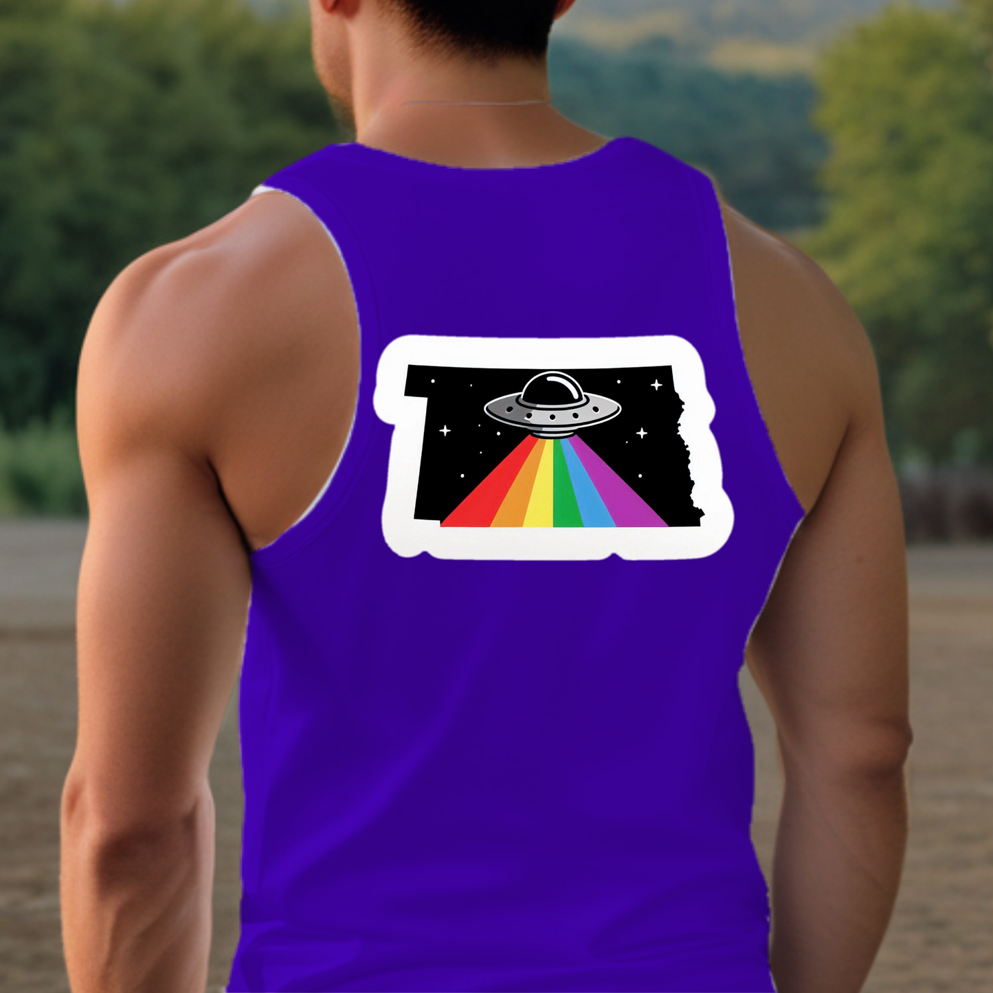 South Dakota Pride Tank Top - Back Print