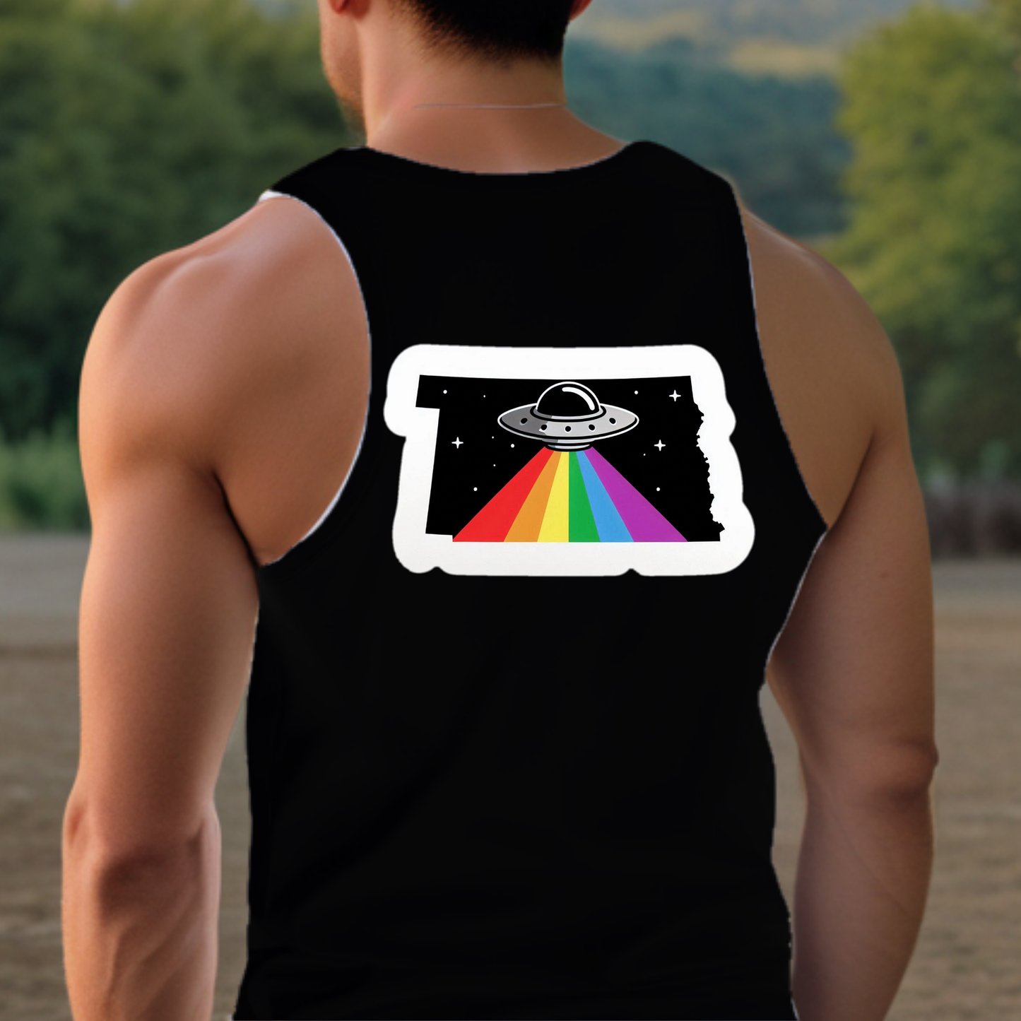 South Dakota Pride Tank Top - Back Print