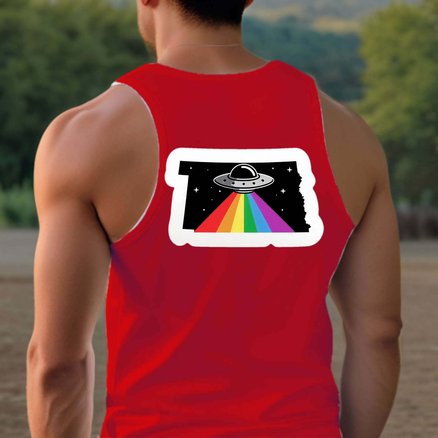 South Dakota Pride Tank Top - Back Print