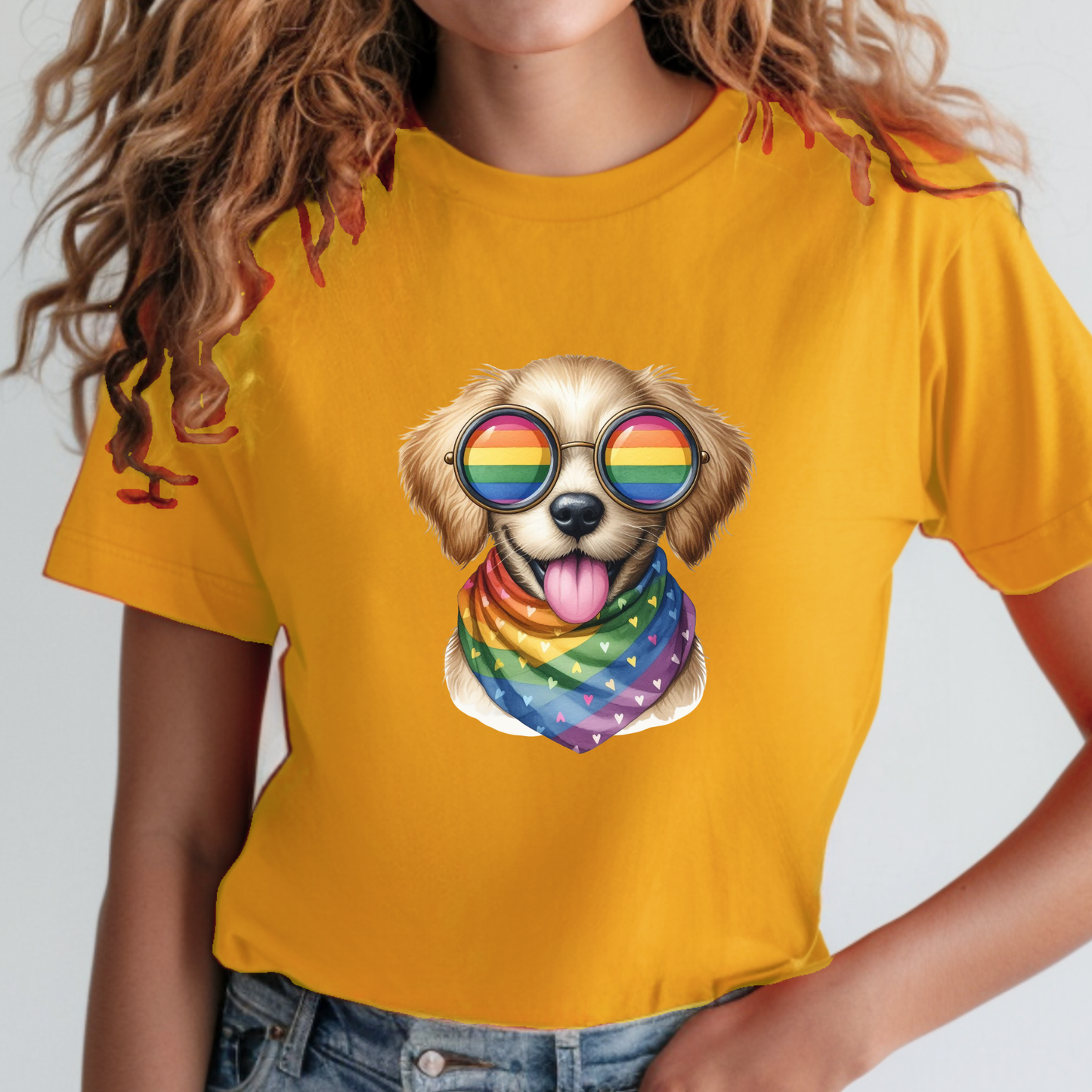 Pride Animals T-Shirt -Sparkles the Dog