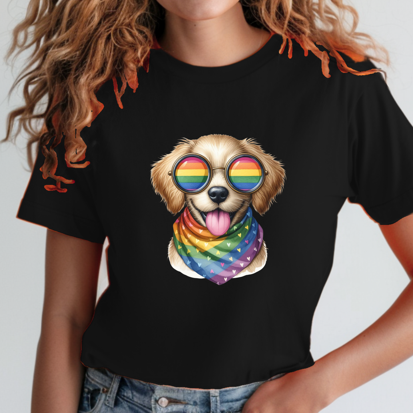 Pride Animals T-Shirt -Sparkles the Dog