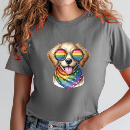 Pride Animals T-Shirt -Sparkles the Dog