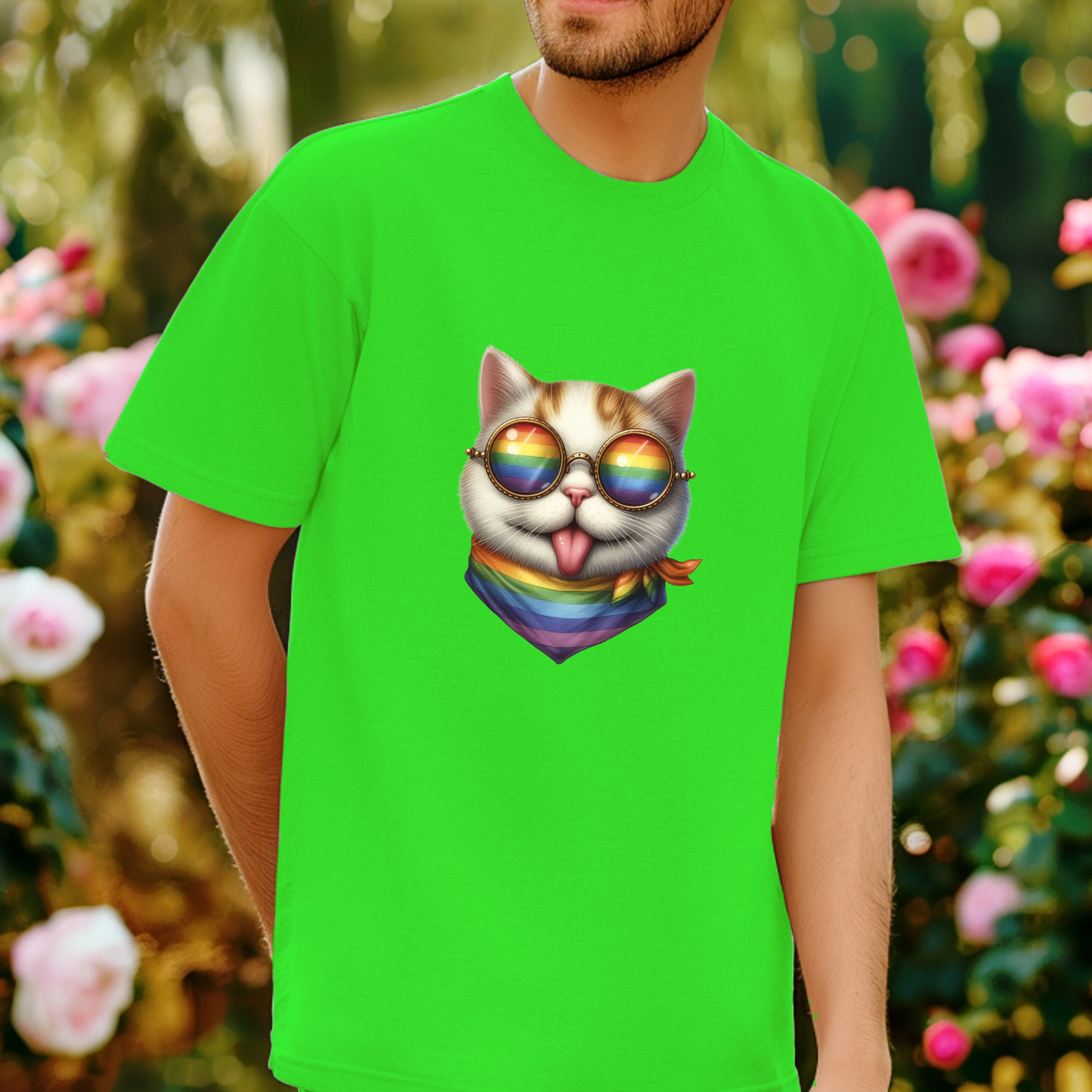 Pride Animals T-Shirt - Happy Cat