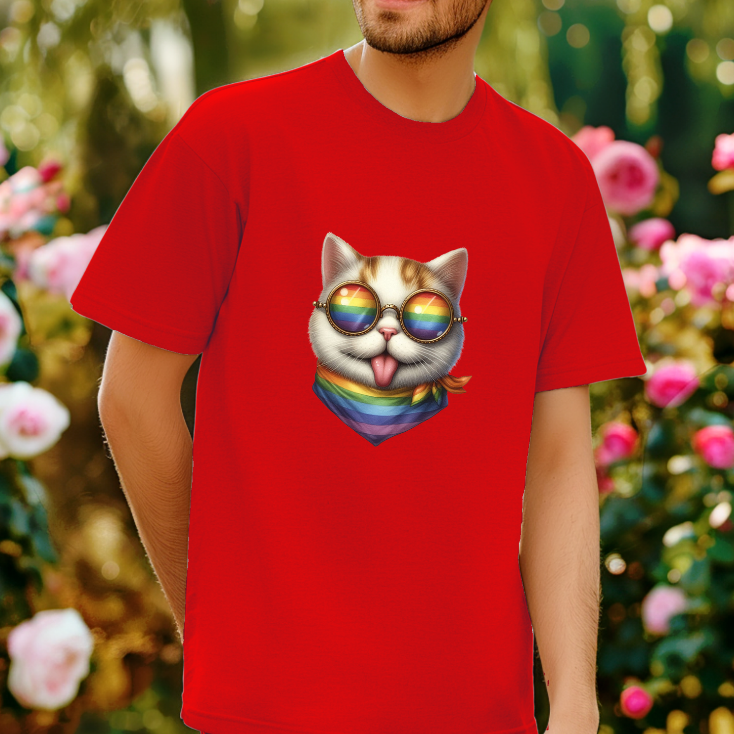 Pride Animals T-Shirt - Happy Cat