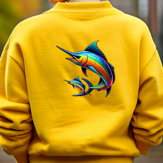 Rainbow Swordfish Sweatshirt