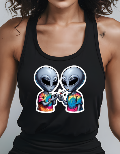 420 Aliens Racerback Tank